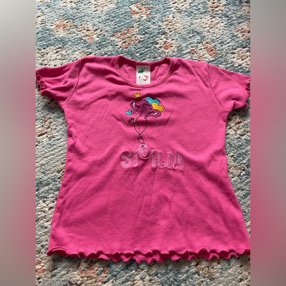 Made in Italy Pink Sicily Tee Shirt